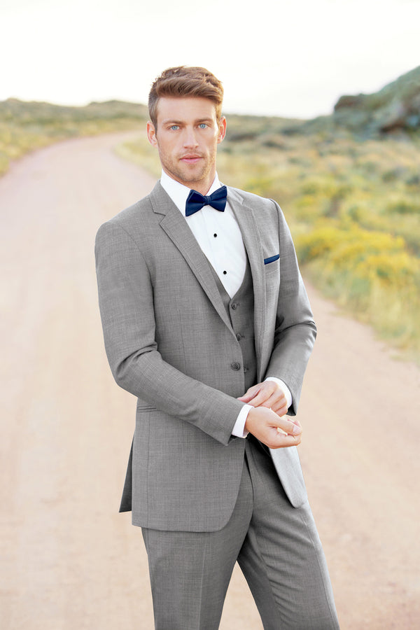 ULTRA SLIM HEATHER GREY CLAYTON SUIT - Main Image
