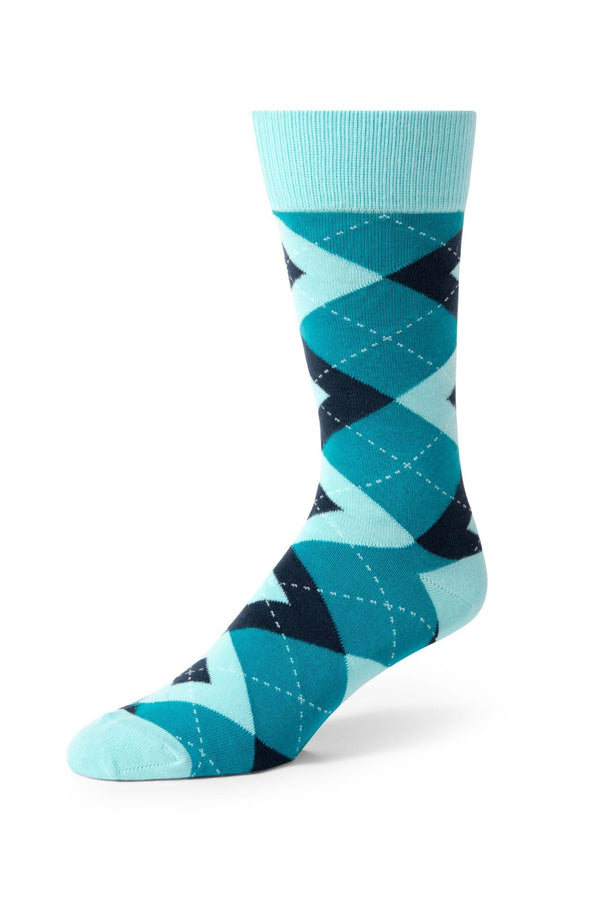 patterned-socks-teal-argyle-
